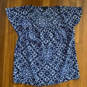 Short Sleeve Work Blouse